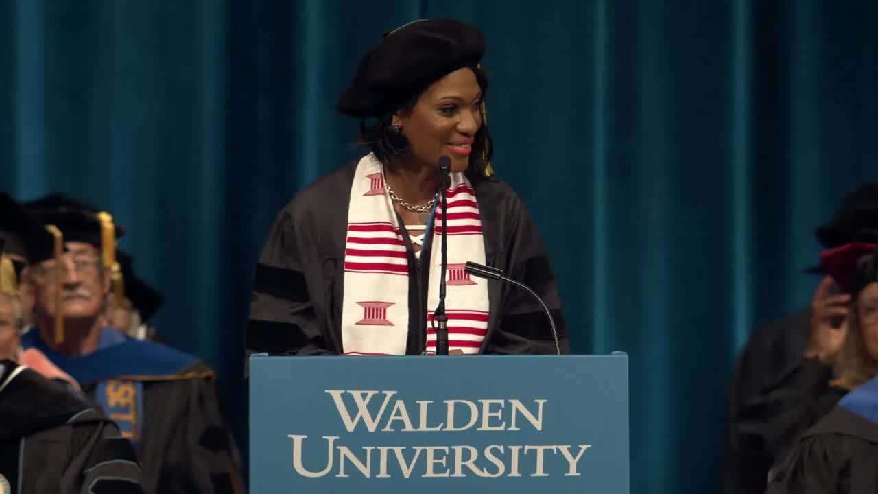 Dr Crystal Francis Celebrates Waldens 2018 Doctoral Graduates