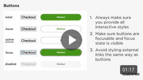 Accessible Design for Buttons