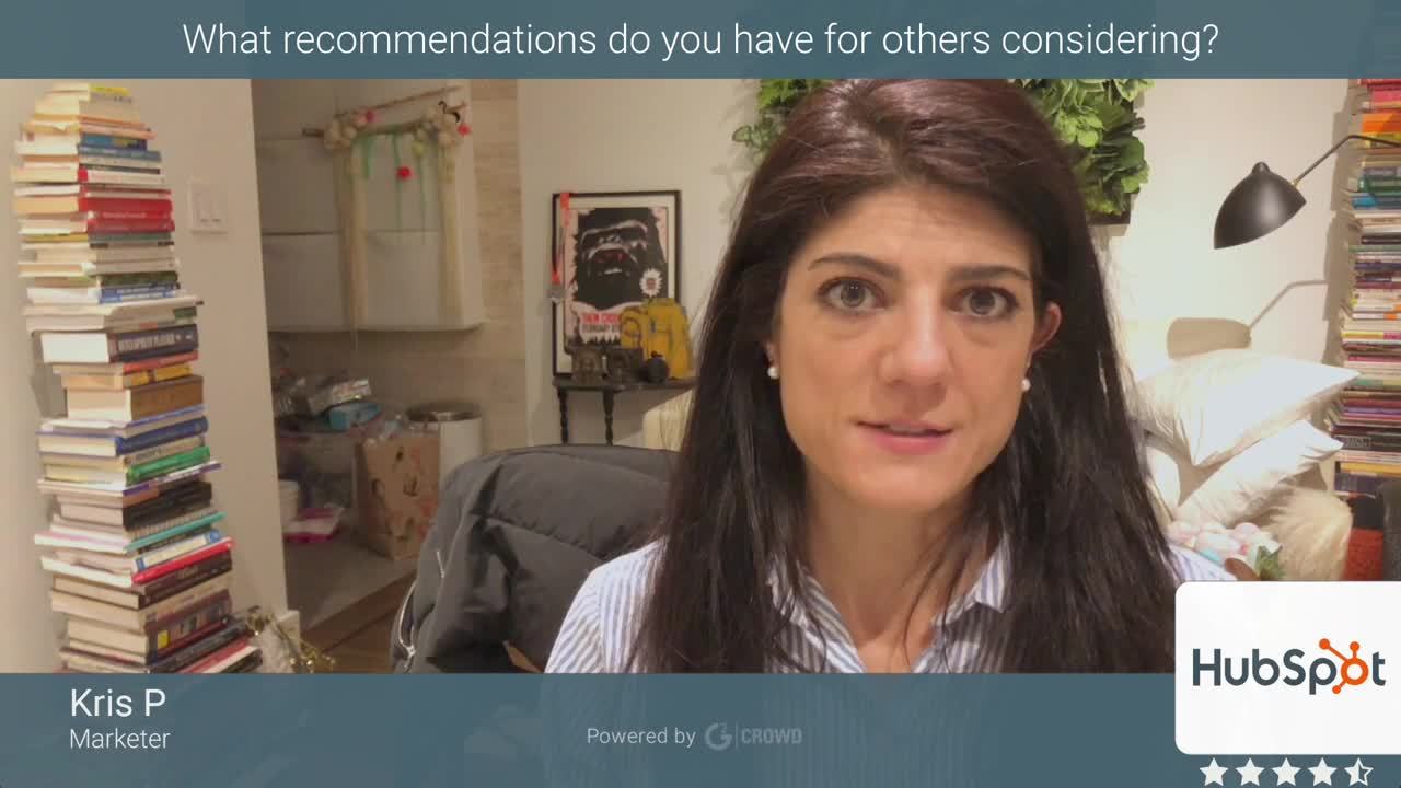 HubSpot Marketing Hub review by k p.