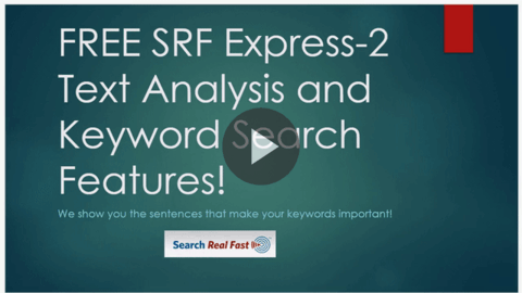 FREE Registration for Express-2 Free Text Analysis and Keyword Search - Aug. 2020