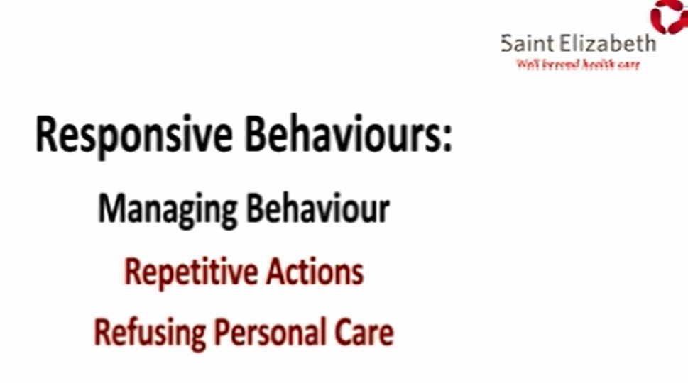 Responsive Behaviours: Managing Repetitive Behaviours And Personal Care ...