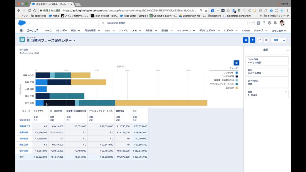 Salesforce レポート入門 04 マトリックス形式 動画 5分 Salesforce Japan Report