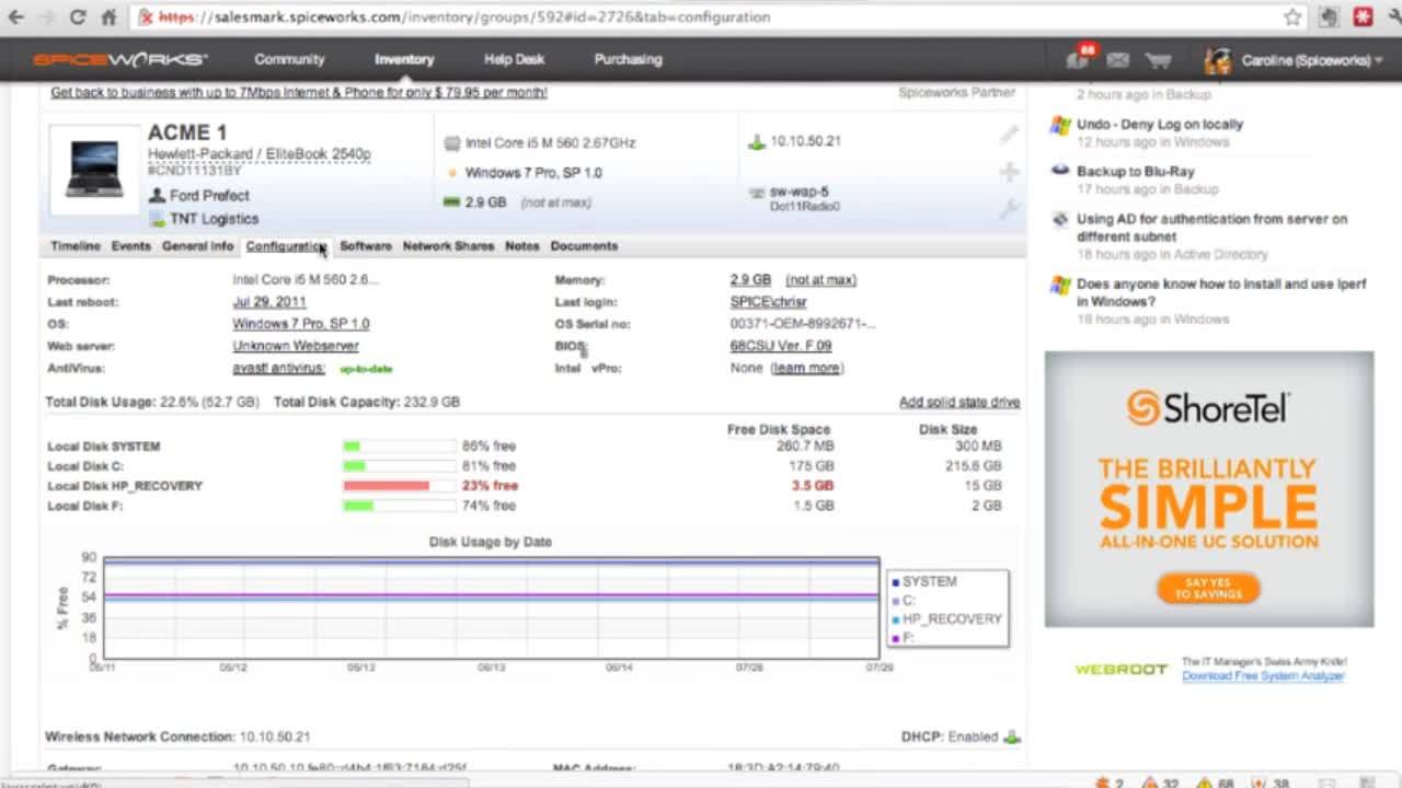 webroot review spiceworks