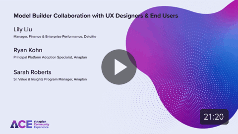 Model Builder Collaboration with UX Designers & End Users