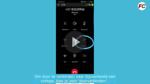 3CX - Doorverbinden via mobiele app