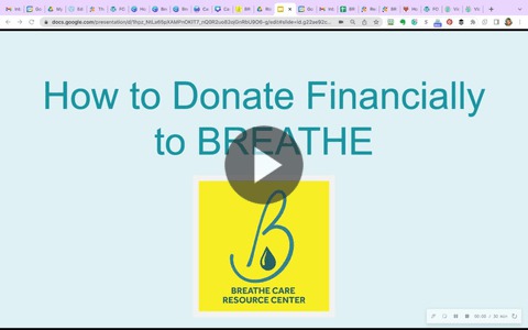 How to Donate Financially to BREATHE