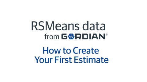 How to Create Your First Estimate
