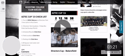 Aztec Cup '23 Reminders
