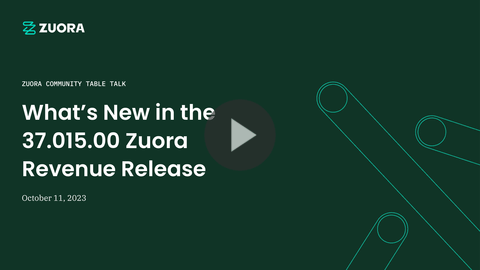 What’s New in the 37.015.00 Zuora Revenue Release