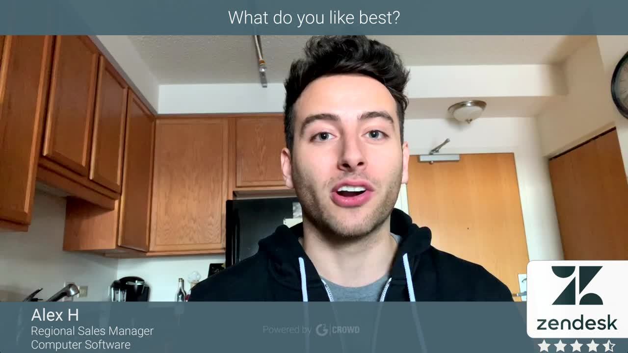 Zendesk Sell Bewertung von alex h.