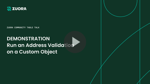 Custom Object Validation: Run an Address Validation on a Custom Object