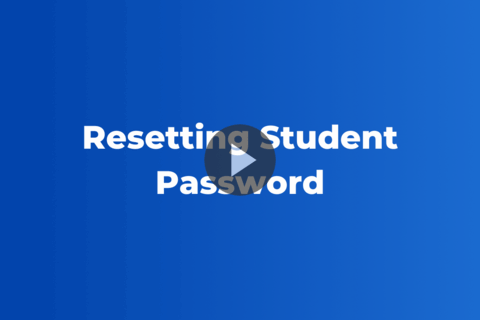 Reset Student Password