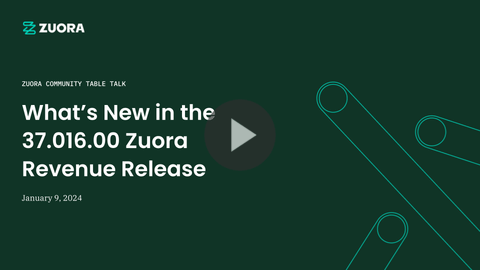 What’s New in the 37.016.00 Zuora Revenue Release