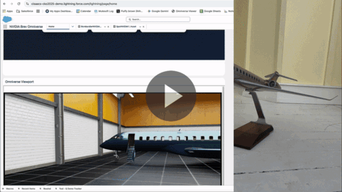 NVIDIA Ominverse Robot Onboarding and Mission Control powered by Salesforce Agentforce