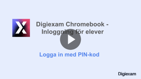 Digiexam - Logga in med PIN-kod