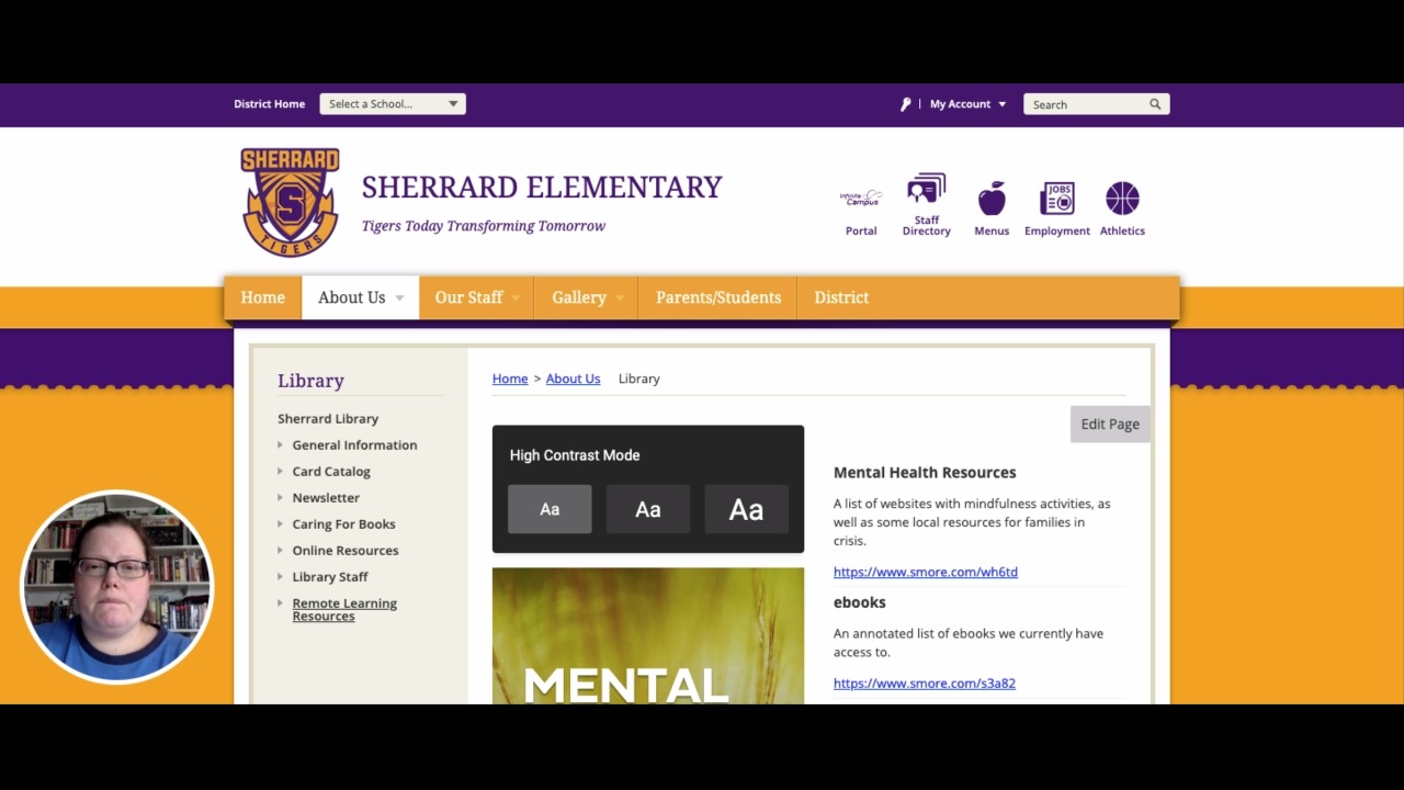 Library / Remote Learning Resources - Sherrard Elementary