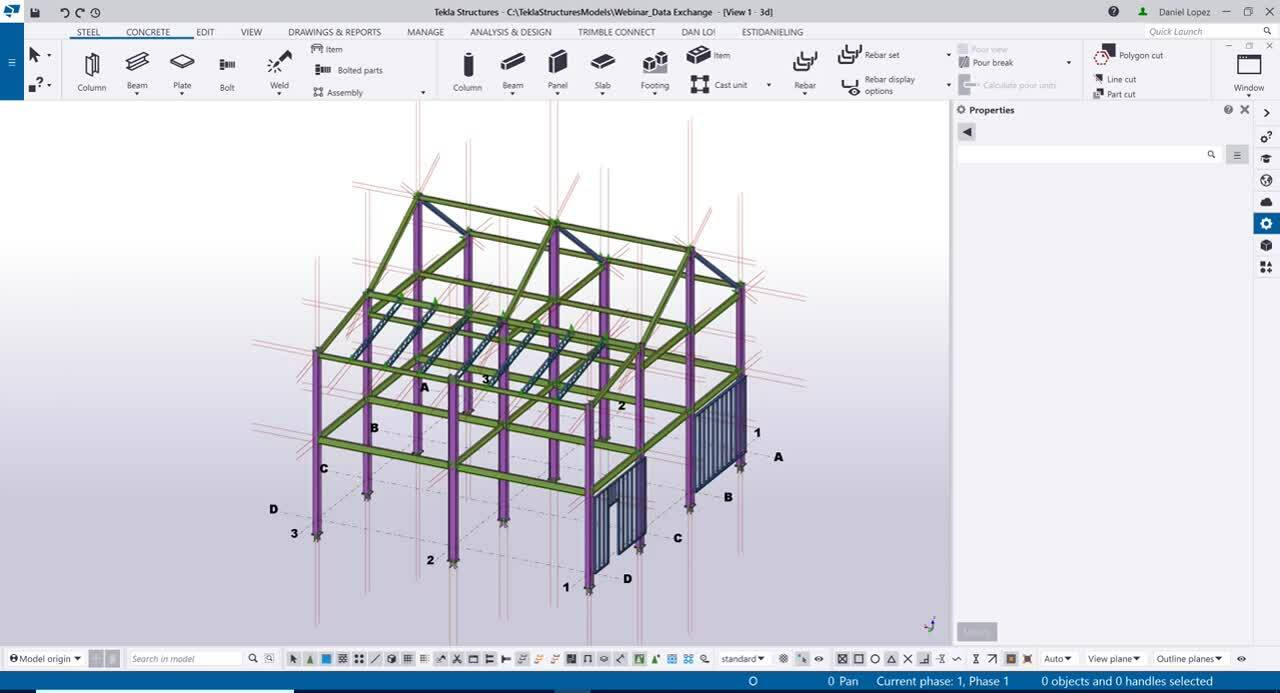 How to combine Tekla Structures and SAP2000 for steel connection design (EN) IDE