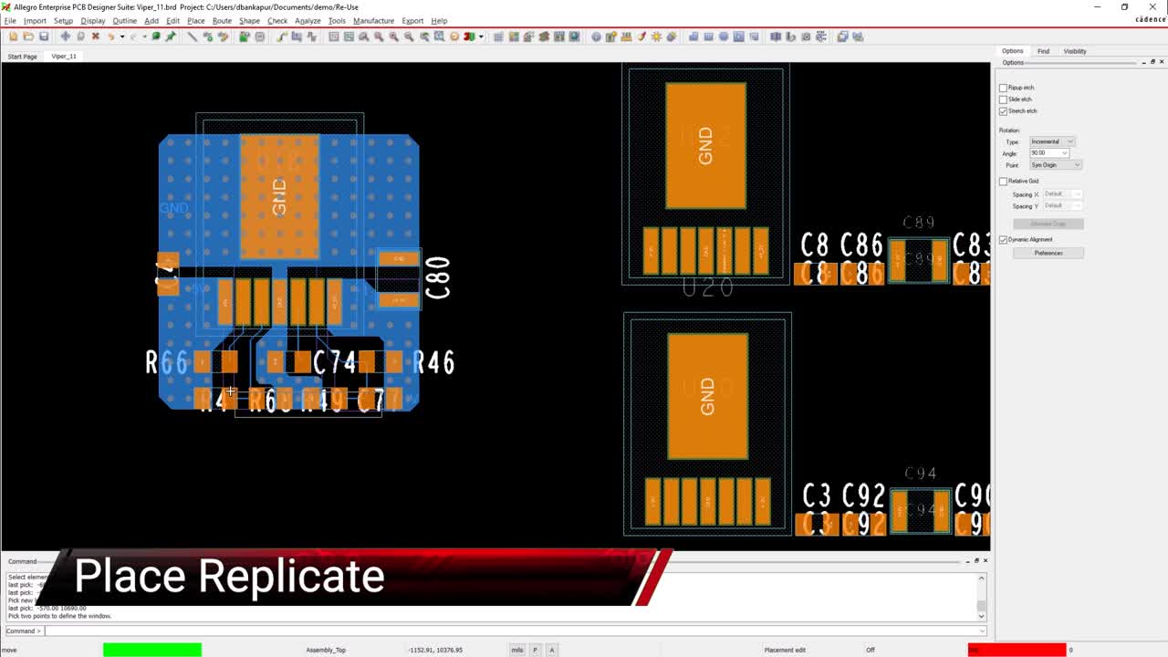 Allegro PCB Designer Placement.