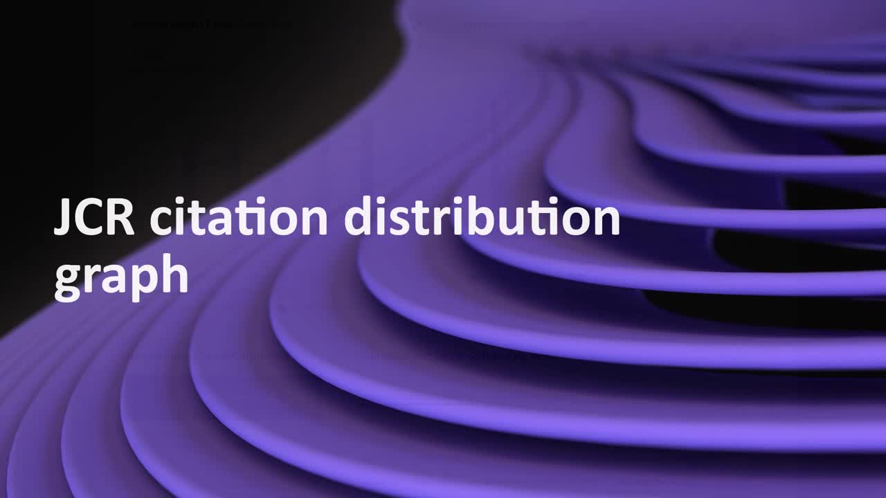 JCR Citation Distribution Web of Science