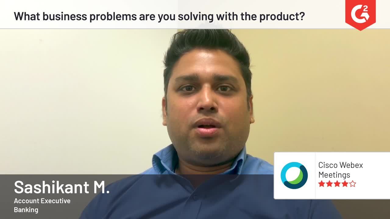 Webex Suite review by Sashikant M.