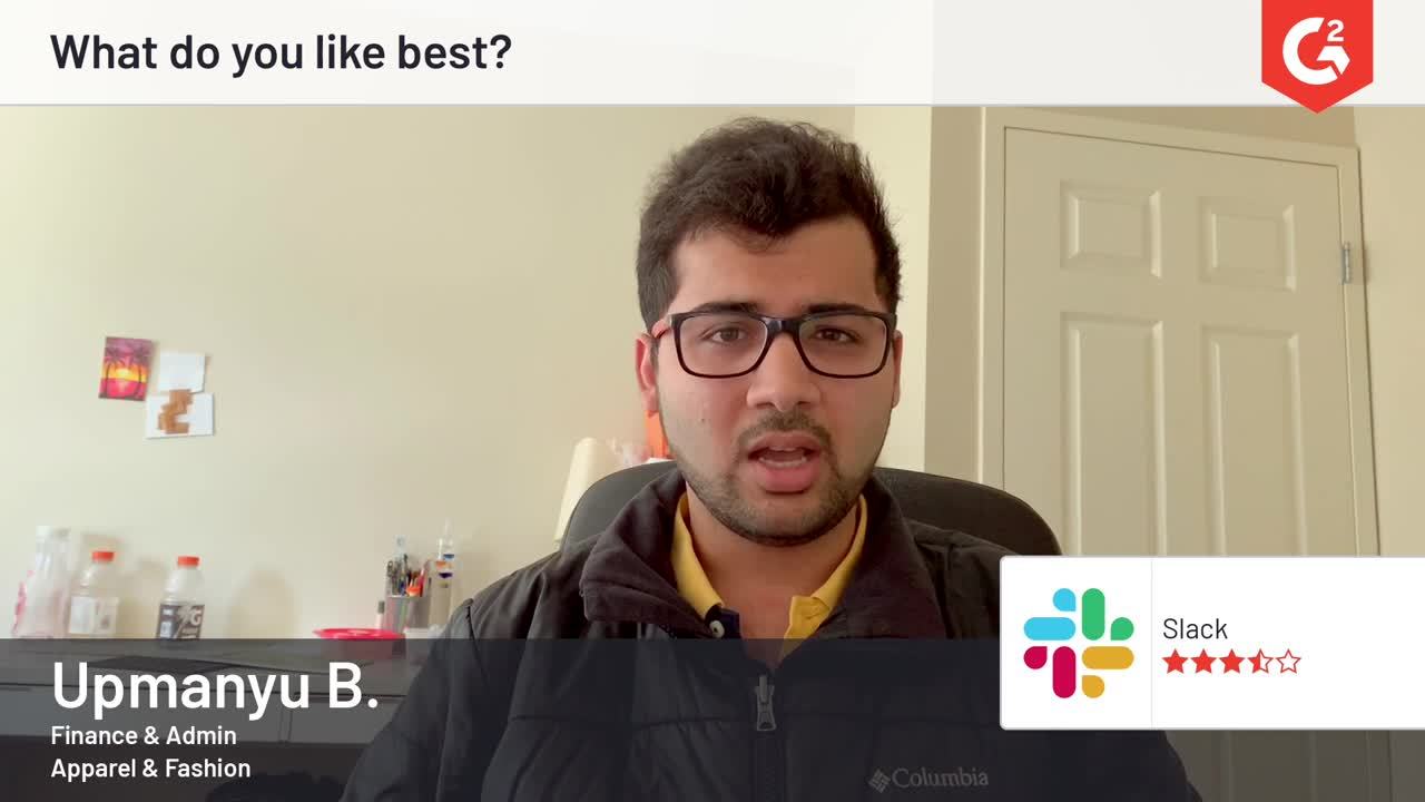 Slack review by Upmanyu B.