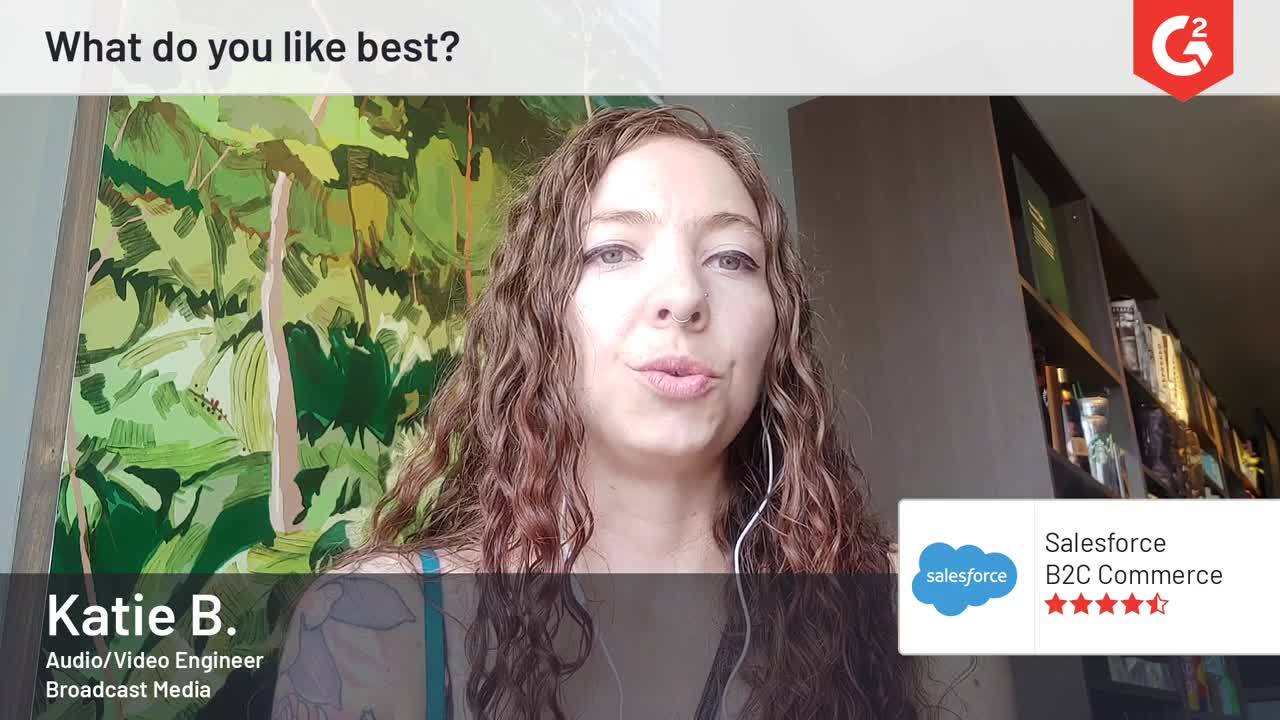 Salesforce Commerce for B2C review by Katie B.