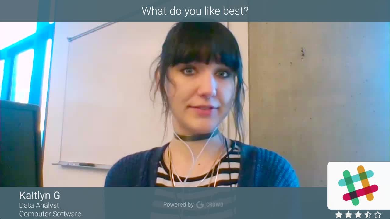 Slack review by Kaitlyn G.