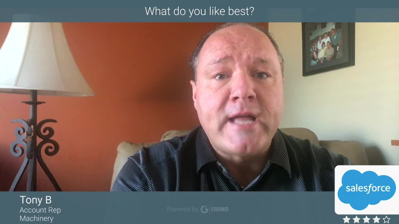 Agentforce Sales (formerly Salesforce Sales Cloud) review by Tony B.