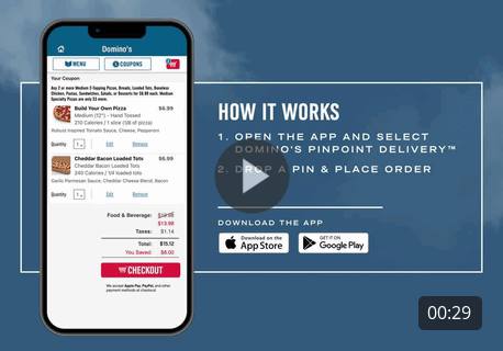 Domino's Pinpoint Delivery - How it Works