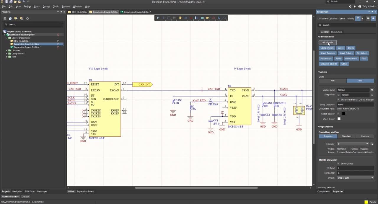 Многоканальные схемы в altium designer