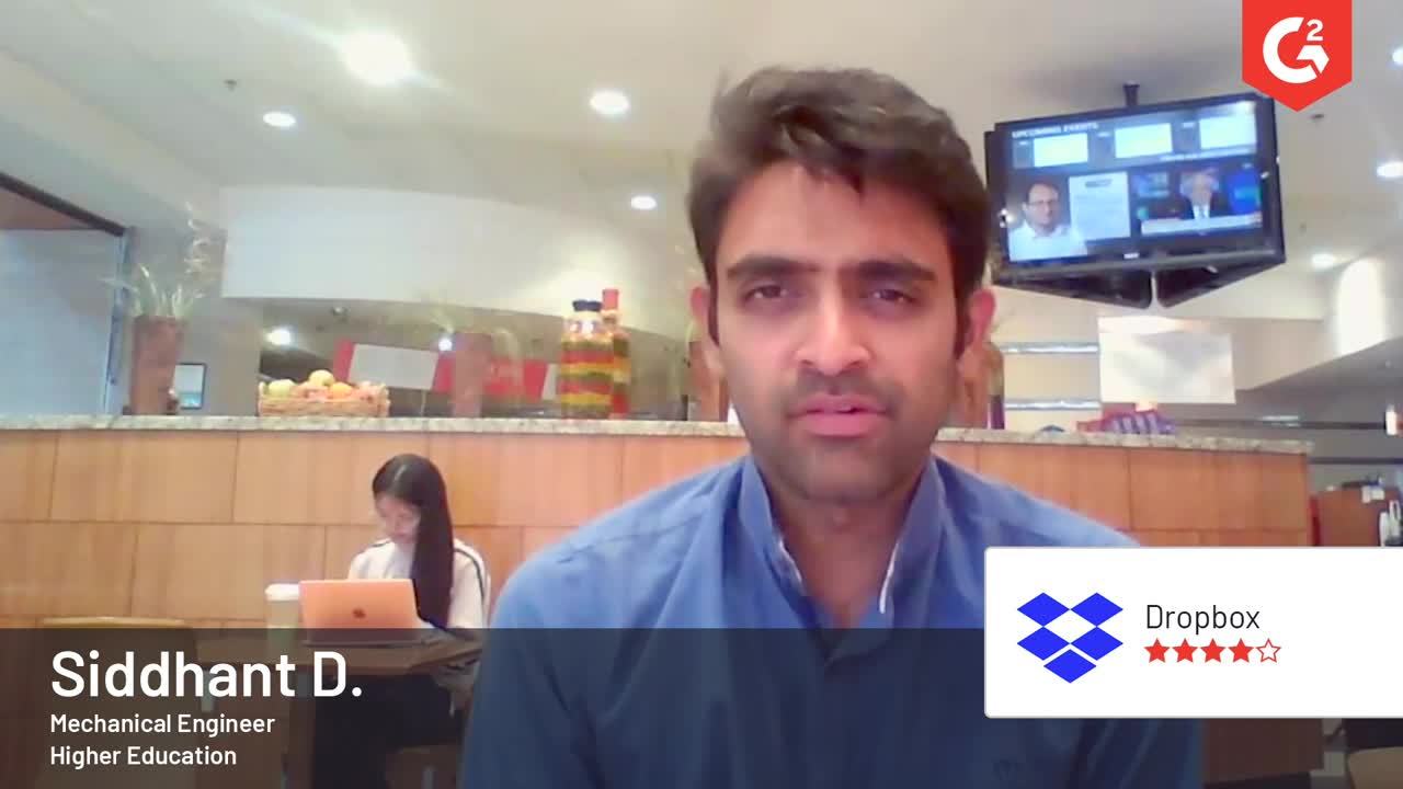 Dropbox review by Siddhant  D.