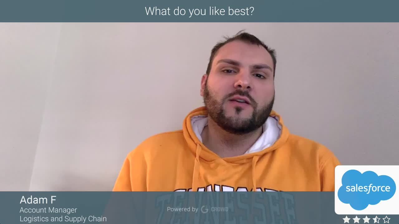 Agentforce Sales (formerly Salesforce Sales Cloud) review by Adam F.