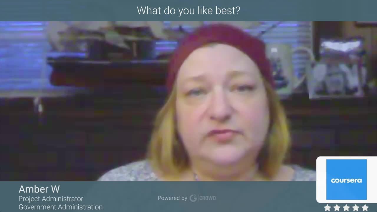 Coursera for Business review by Amber W.