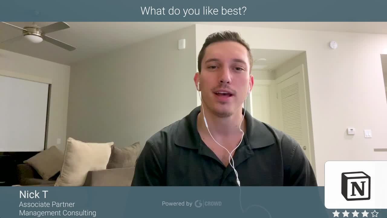 Notion Bewertung von Nick T.