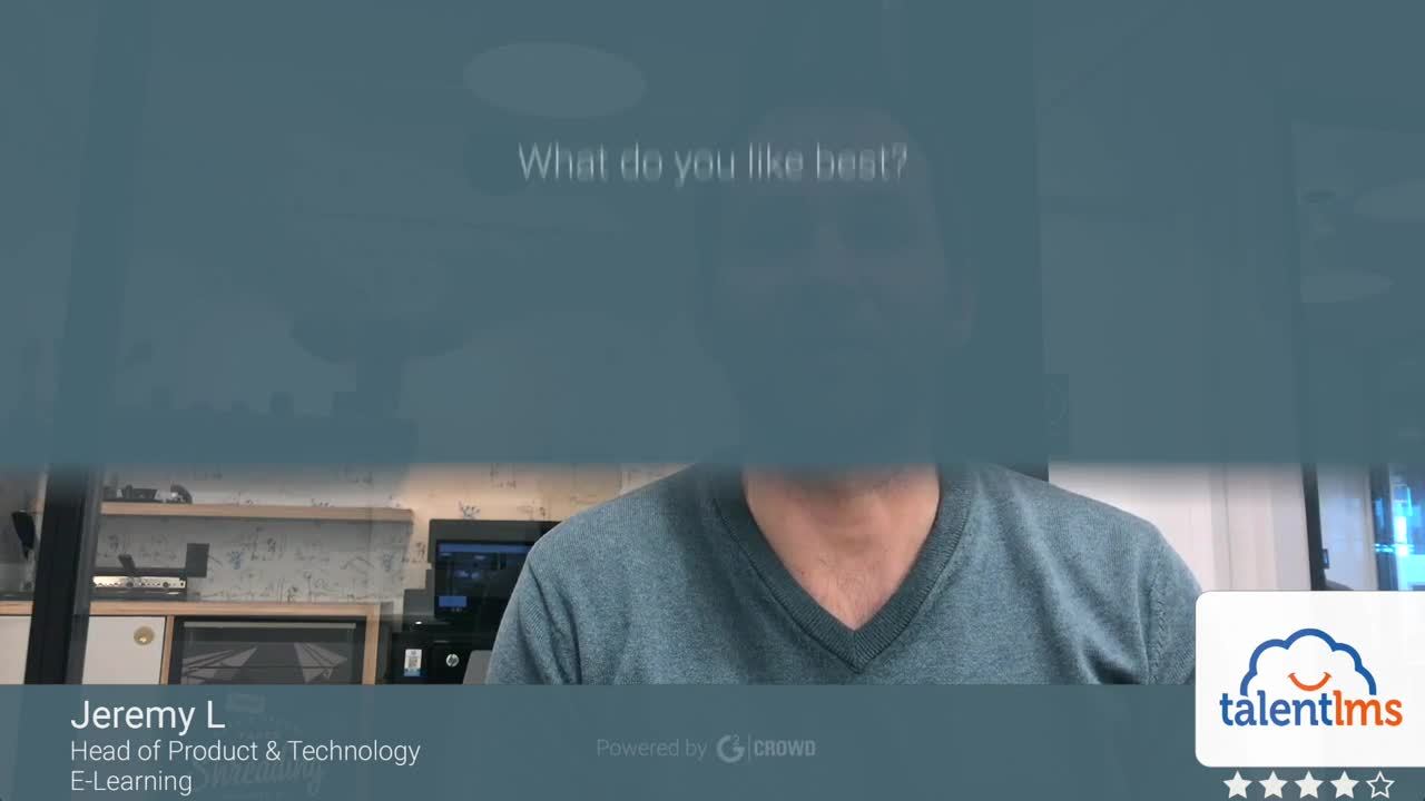 TalentLMS review by Jeremy L.