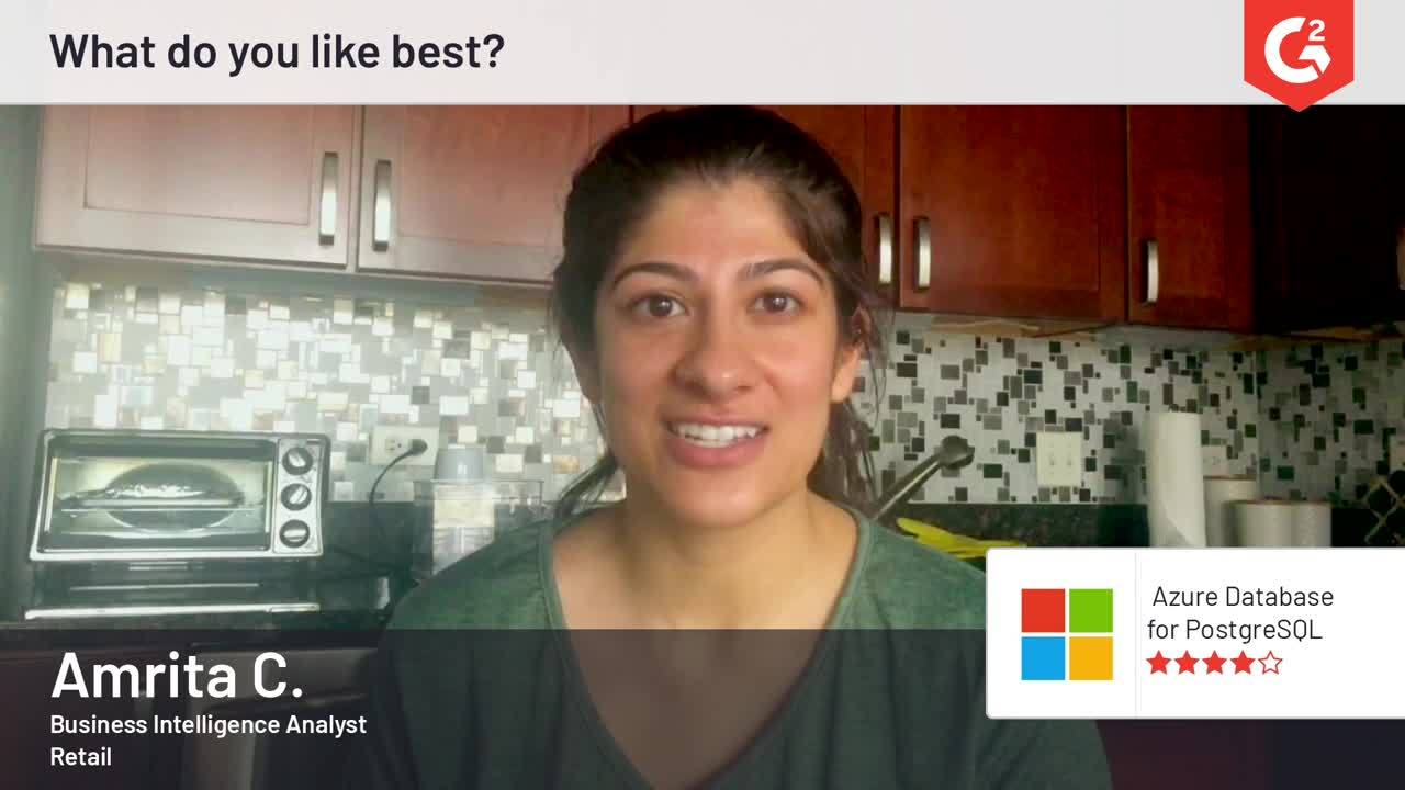 Azure Database for PostgreSQL review by Amrita C.