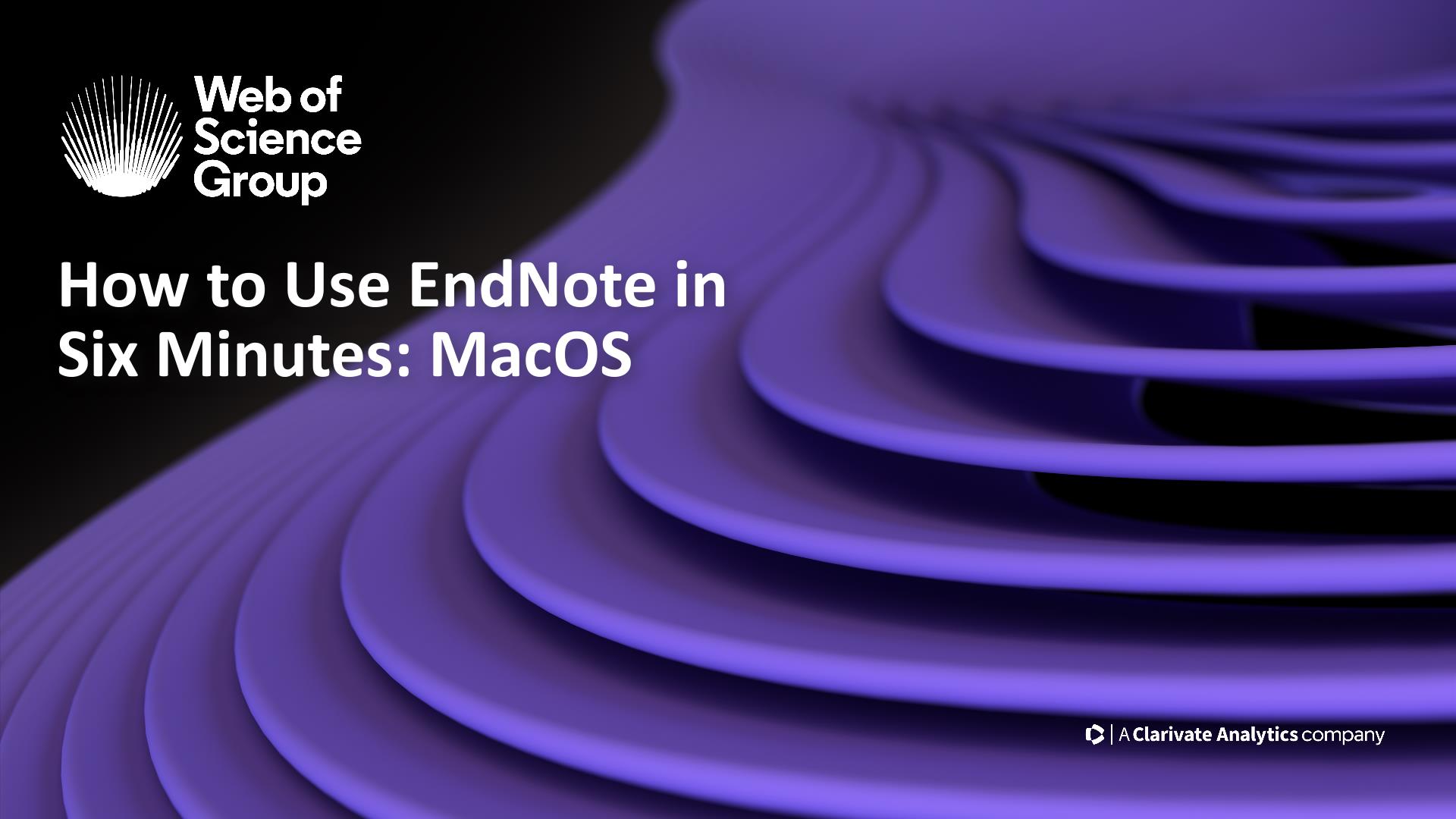 endnote for mac student