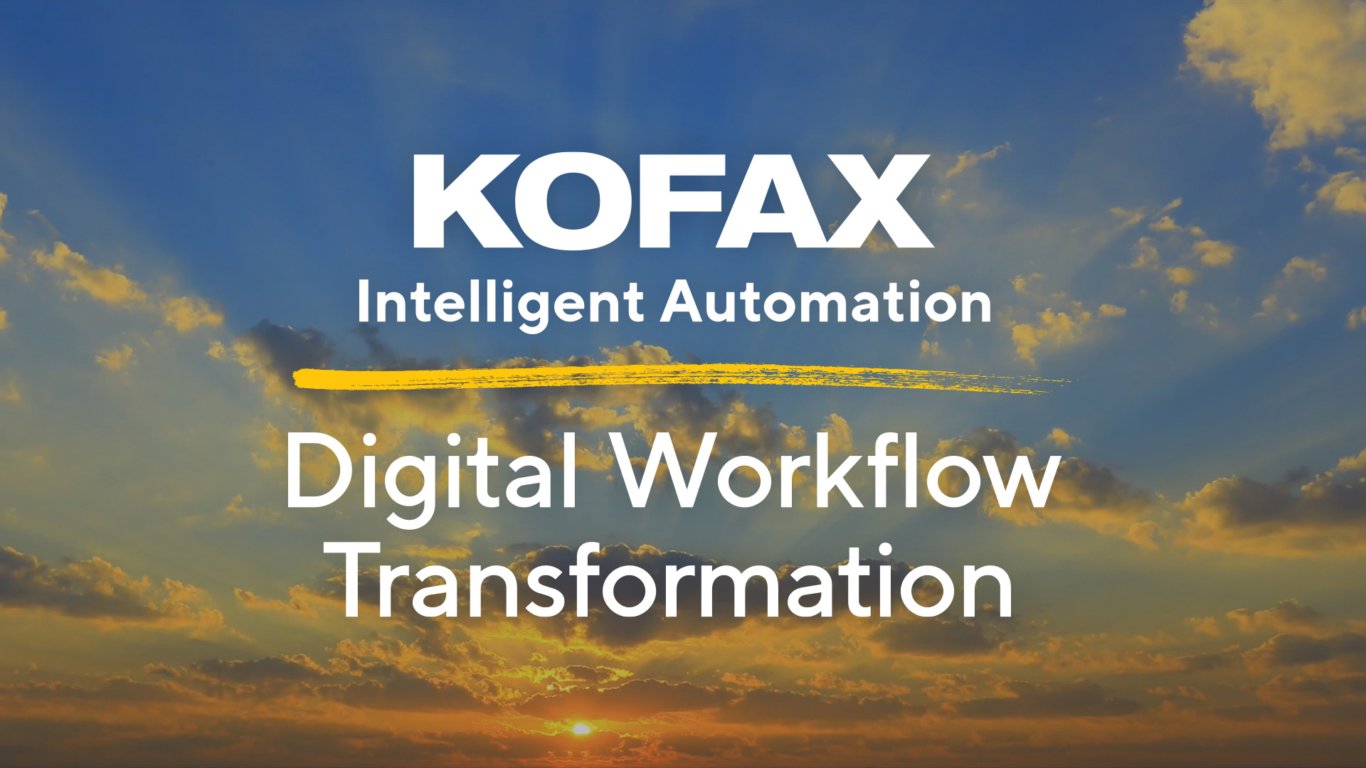 Kofax Intelligent Automation Platform—the Industry’s Only Low‑Code, Integra...