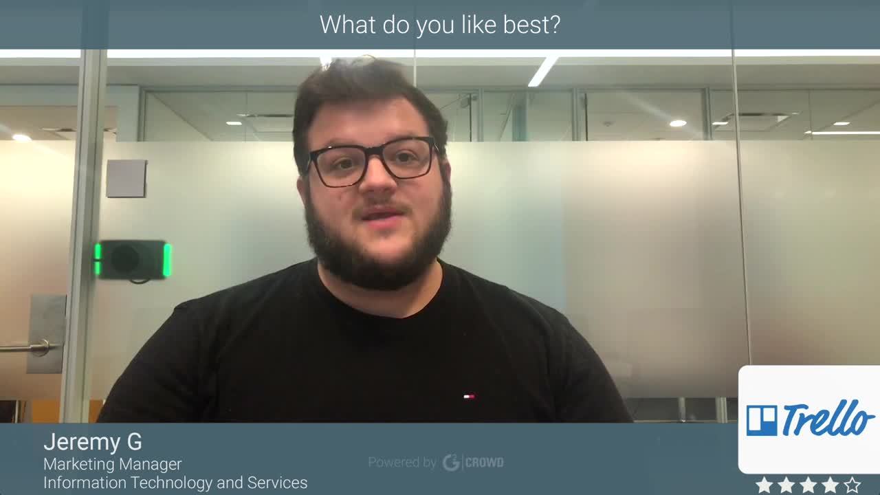 Trello review by Jeremy G.