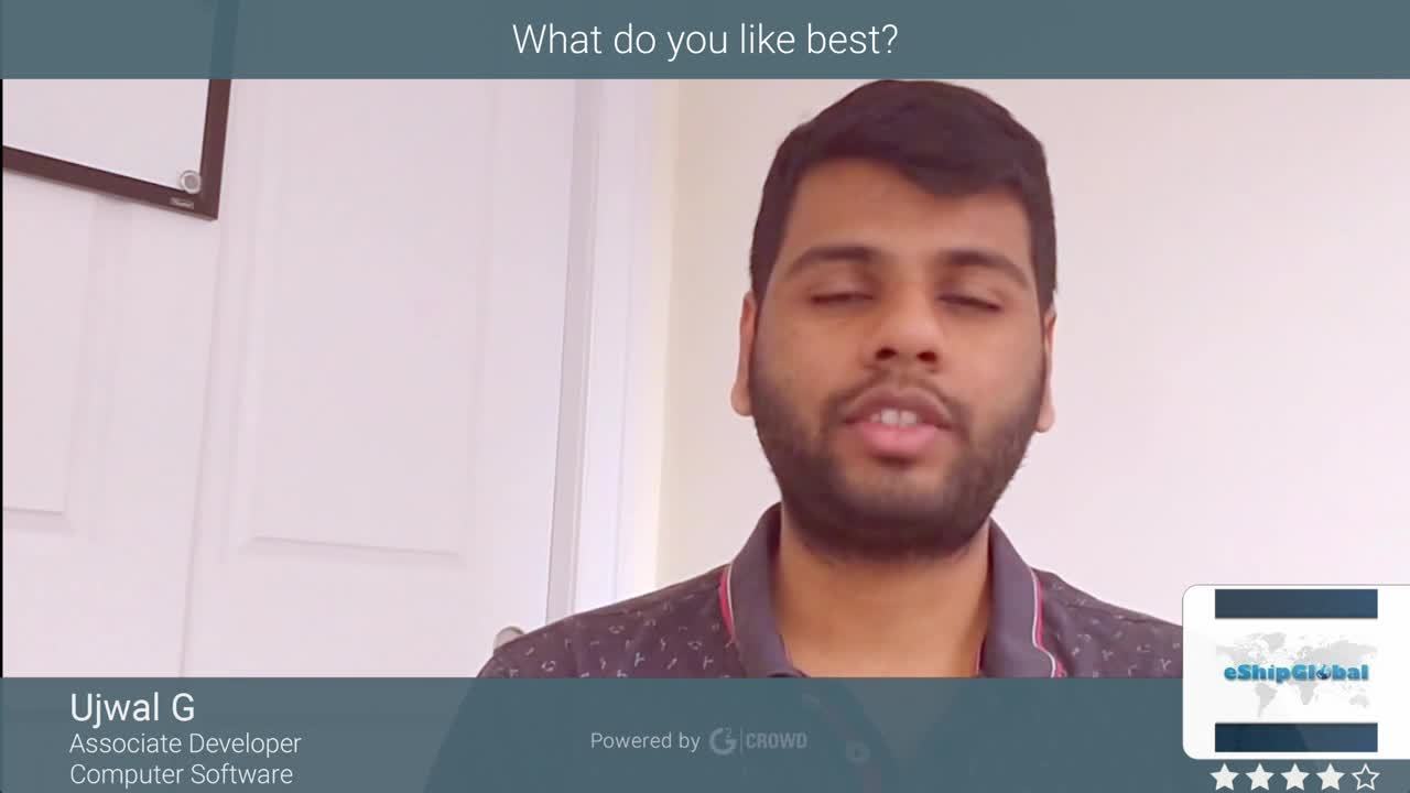 eShipGlobal review by Ujwal G.