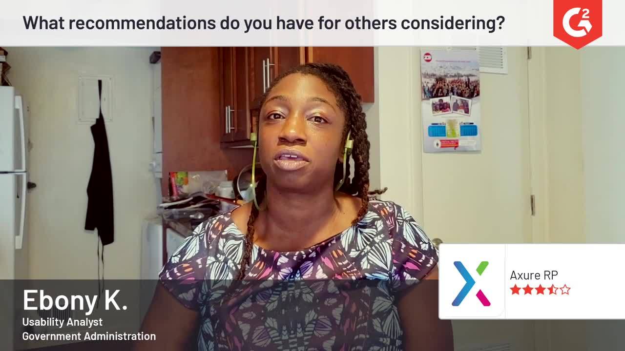 Axure RP review by Ebony K.