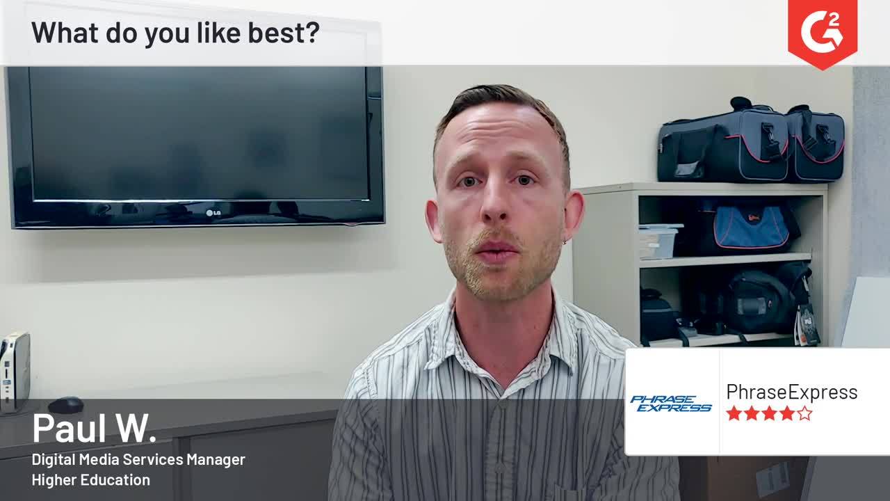 Phrase Express Bewertung von Paul W.